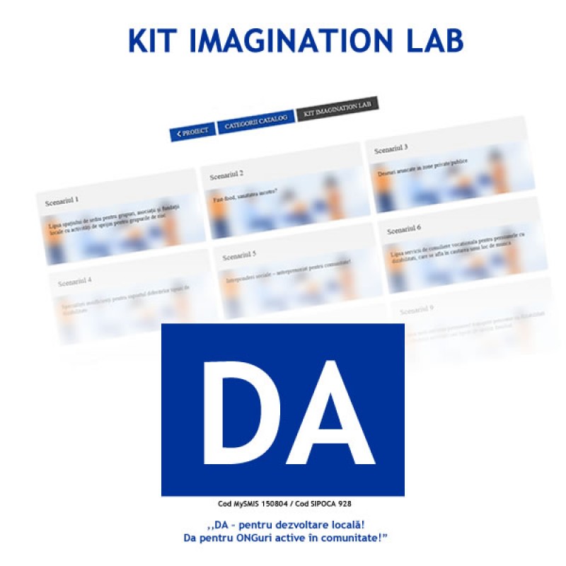 Finalizare activitate A3.2 - Kit Imagination LAB